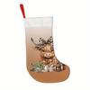 Christmas decoration fireplace hanging stocking1pc Christmas Single Pack, Cattle Christmas Socks,Decoration Su