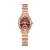 ORSGA Women's Oval Diamond-set Fashion Watch with Prismatic Mirror and Quartz Movement