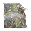 Manta para Siesta, Manta de Franela Gruesa de Doble Cara, Ligera con Tejido Antiestático, Manta Decorativa No Propensa a Encogerse para Todas las Estaciones