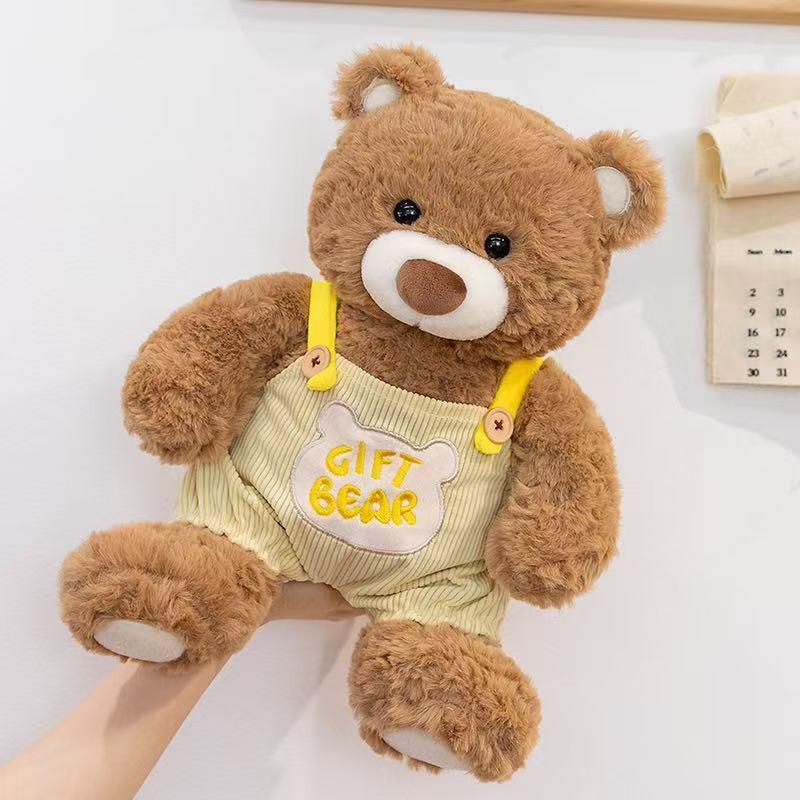 Chef Teddy Plush Bear And Wearing Overalls To Design Dolls Bear Suitable For Kid