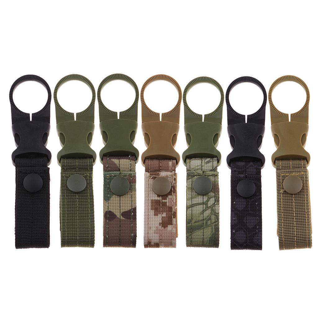 Webbing Buckle Keychain Water Bottle Holder Strap Carabiner Multi-function Hook Outdoor Camping Tool