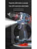 Rechargeable Brushless Electric Drill & Screwdriver - Handheld Lithium Battery Impact Gun for Household Use