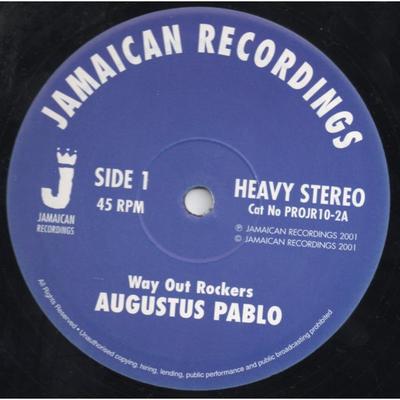 10inch Record AUGUSTUS PABLO - Way Out Rockers / Keep Skanking On PROJR102 Jamaican Record 2001 UK Reggae, Ska & Dub Used