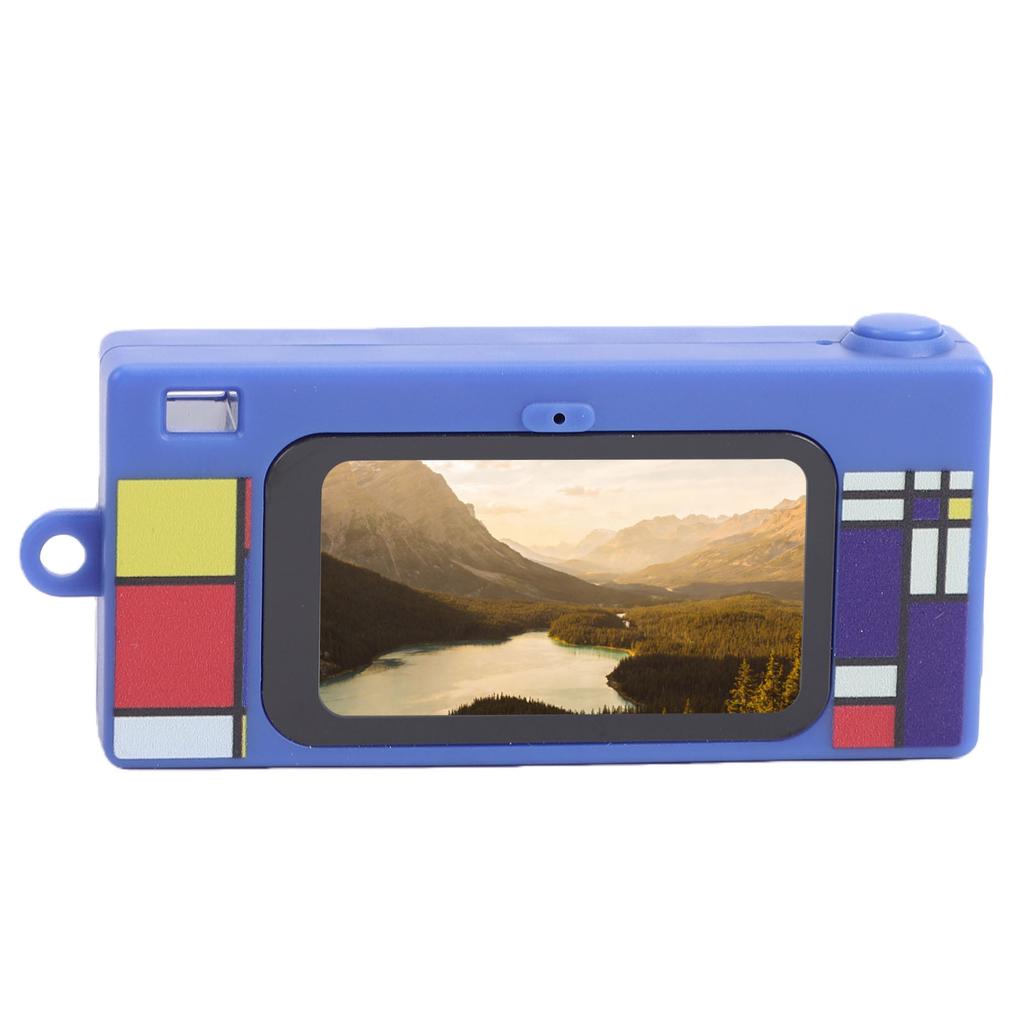 Keychain Digital Camera 2K 12MP Tiny Retro Camera Pocket Video Recorder with 1.47 Inch Screen 7 Filters Flashlight