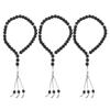 3Pcs Prayer Beads 33 Beads Polished Smoother Surfaces 10mm Diameter Convenient To Wear Brighter
