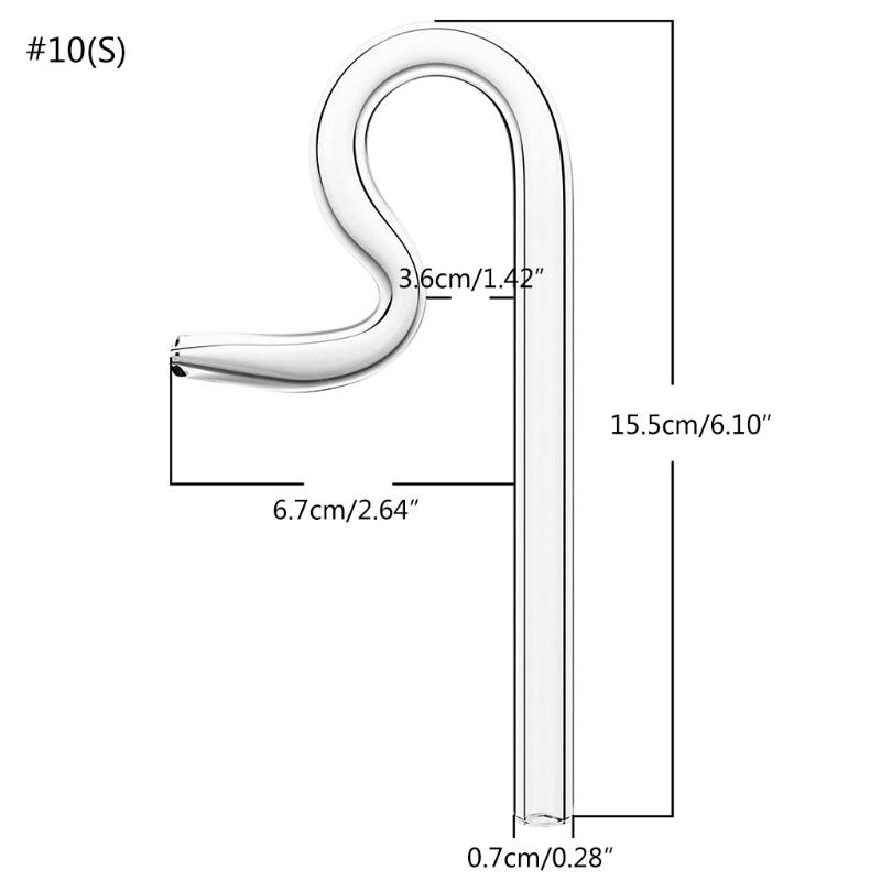 Glass Jet Outflow Pipe Transparent for Aquarium for Eheim and Other Filters No Suction Cup Needed