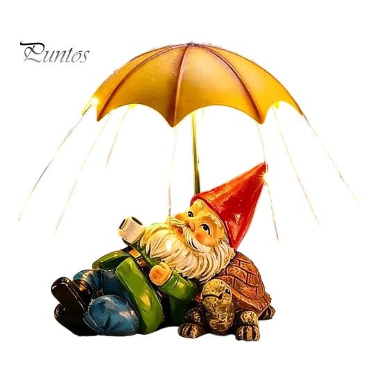 Solar Balkon Dekoration Katze Gartenstatue, Harz Outdoor Getigerte Deko mit Auto LED Terrassenlicht, IP65 Wasserdicht Rasenornament für Terrasse, Geschenk Liebhaber