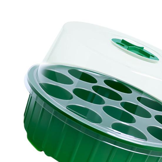 Caja de Plantación con Rejillas Ajustables para Control de Temperatura y Humedad Bandeja de Arranque de Plantas con Retención de Humedad Aislante Transparente Apilable
