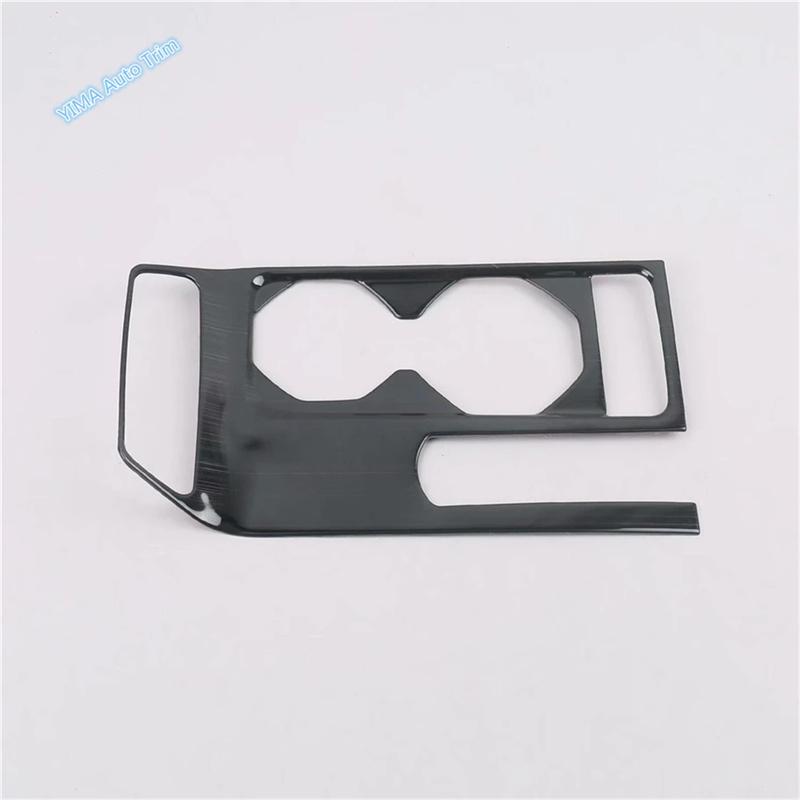 Car Water Cup Gear Shift Panel Decor Cover Trim Stainless Steel Accessories For VW Volkswagen T-Cross