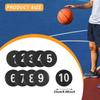 10 Pieces Numbered Floor Markers Landmark Mats Exercise Footstep Mat Silent Training Mark Pads for