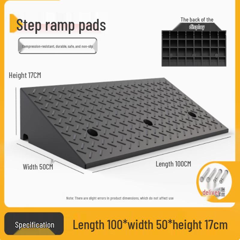 Rubber Curb & Threshold Ramp Mat for Home and Car 