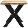 VidaXL Esstisch 140x70x75 cm Raues Mangoholz