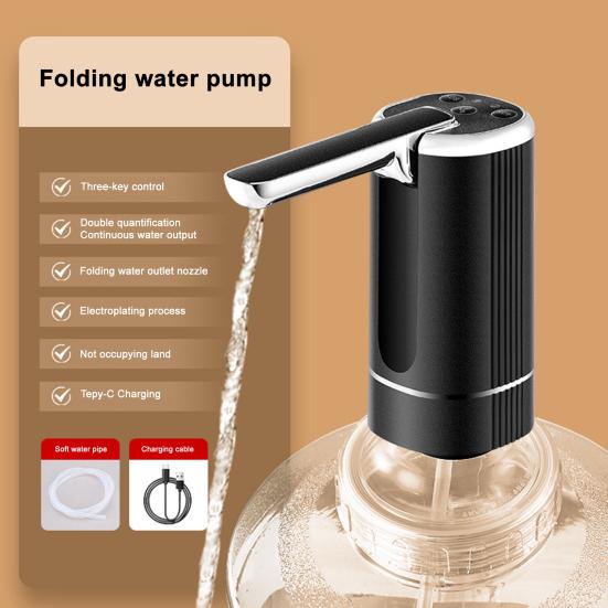 Electric Dispenser Foldable Water Bottle Pump Universal Easy To Install Rechargeable Automatic Water Dispenser Pump