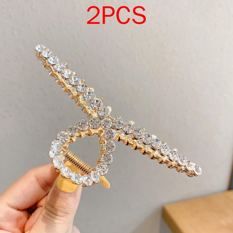 (87 Styles) 2pcs/ Set New Large Jelly Color Hair Clip Acrylic Hair Claw Shark Clamp For Women Girls Fashion Summer Updo Headwear Hair Accessories