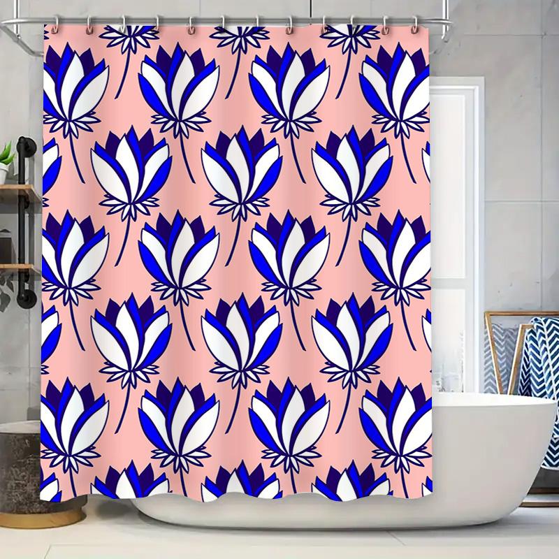 

Fashion Pink Hearts Shower Curtain Waterproof Bath Decoration Printing Washable Home Decorative Bathroom Accessories W60H190(CM)-1 Pcs