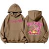 Unisex Lightweight Printed Long Sleeve Pullover Hoodie