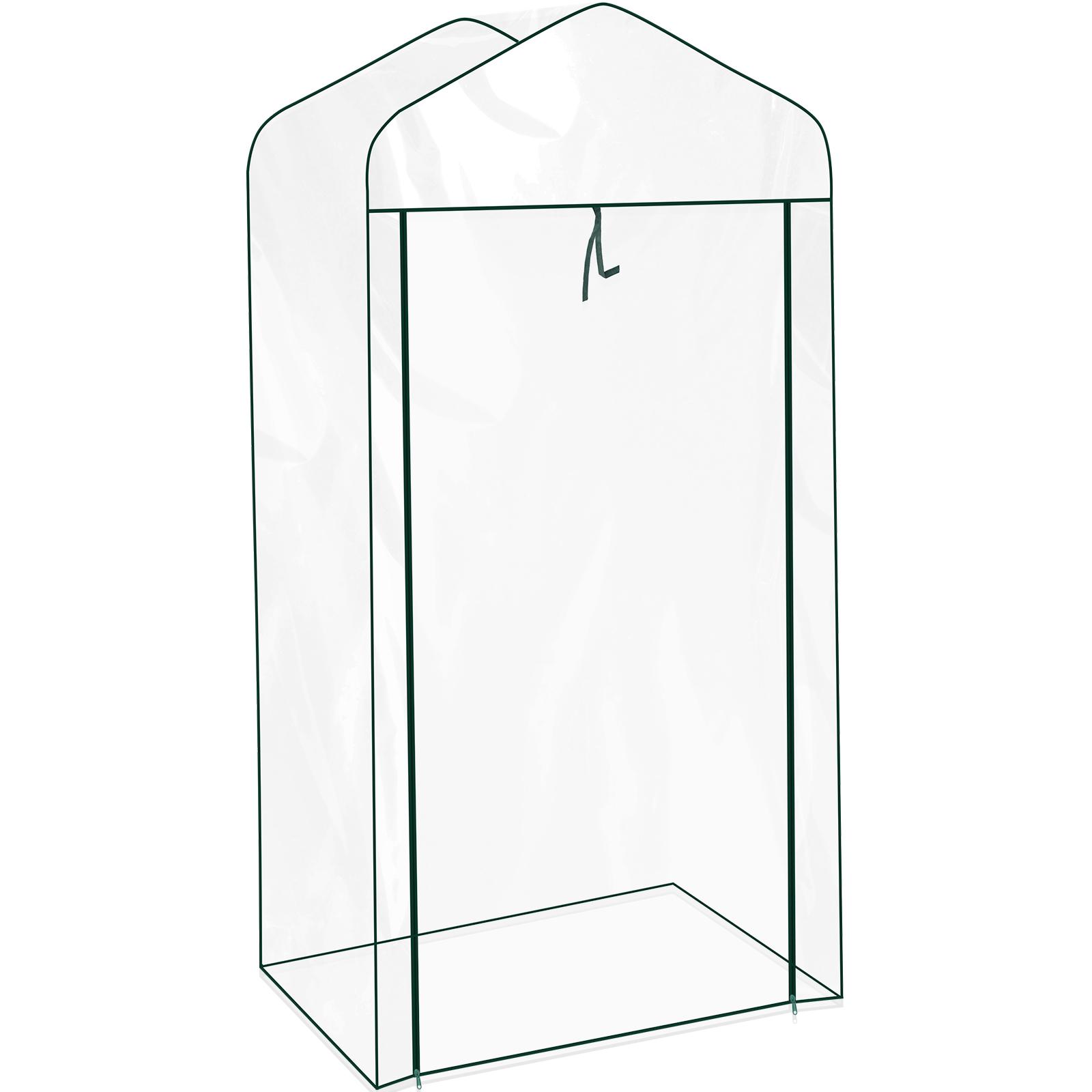 

Покрытие для теплицы для растений Прозрачное Водонепроницаемое Садовая палатка для выращивания с дверью на двойной молнии Чехол для защиты от мороза для каркаса для растений 69x49x126 прозрачный