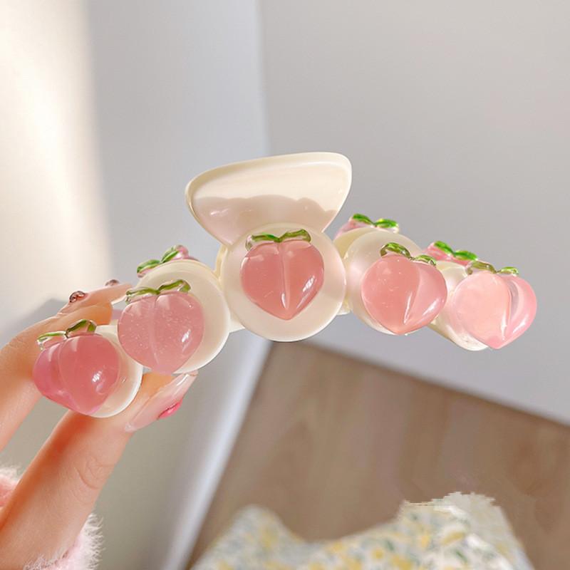 

Новая розовая персиковая заколка для волос винтажная милая бабочка-галстук-акула-краб для волос в виде медведя-сердечка для женщин аксессуары для вечеринок