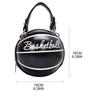 1 Stück Neue Damen Tasche Modische Kette Basketball Vielseitige Umhängetasche Personalisierte Runde Balltasche