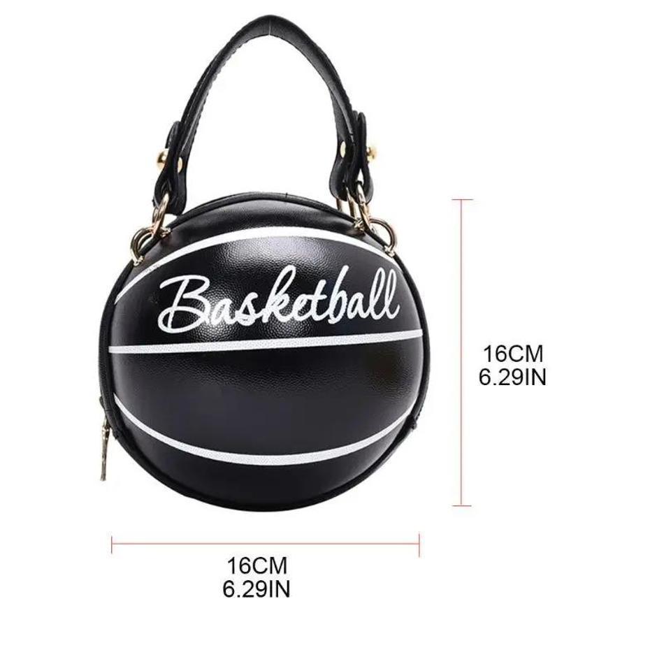 1 Stück Neue Damen Tasche Modische Kette Basketball Vielseitige Umhängetasche Personalisierte Runde Balltasche