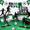 13 ks Fotbalová párty Stolní dekorace Fotbalové stolní středové díly Papírová silueta fotbalisty Stolní cedule na narozeninovou oslavu Fotbal