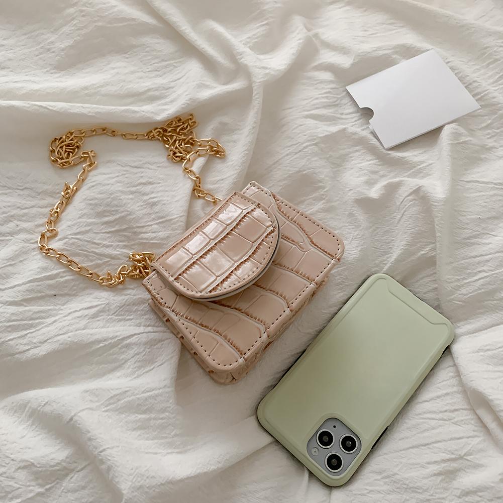 Cheap 3pcs Leather Mini Shoulder Bags Women Chain Messenger Bags(Red