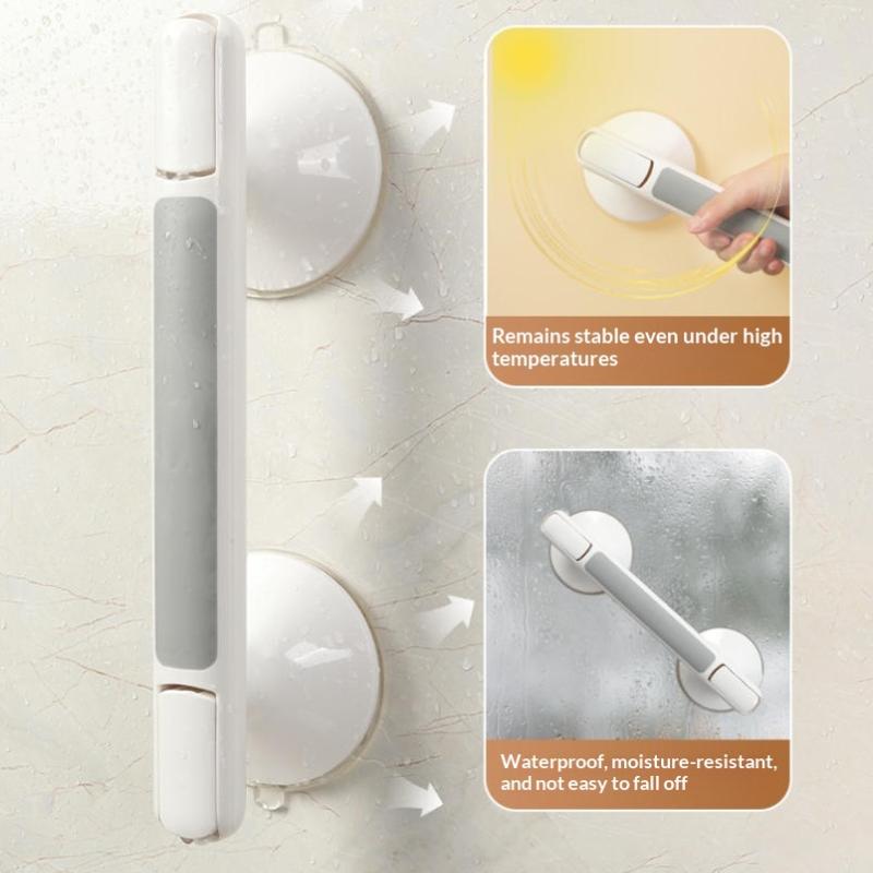 Showers Grab Bars No-Drill Grab Bar Bathroom Handle Anti Slip Safety Suction Cups Bathtub Grab Bar For Elderly Children Support