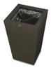 Bosk Bask Dust Box Square M 7L BK Black Trash Can Stylish Compact with Lid Kitchen Living Space Saving Design Home Office Modern Interior Simple