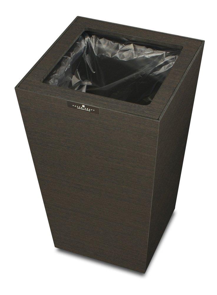 Bosk Bask Dust Box Square M 7L BK Black Trash Can Stylish Compact with Lid Kitchen Living Space Saving Design Home Office Modern Interior Simple