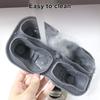 Forma de Gelo de Silicone de Grau Alimentício com Tampa 4 Compartimentos Liberação Fácil Formato de Sapato Criador de Cubos de Gelo para Bar Doméstico