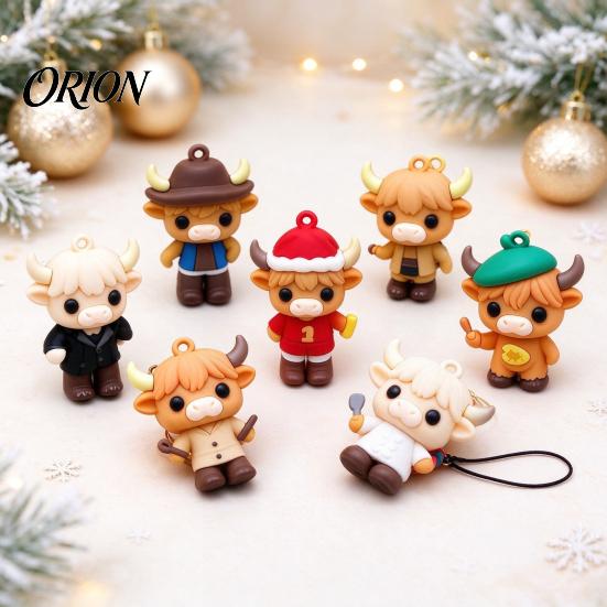 Holiday Countdown Surprise 24 Days 3D Highland Cow Advent Calendar 2026, Christmas Cute Farm Animal Gift for Parent Child Interaction Calendar,
