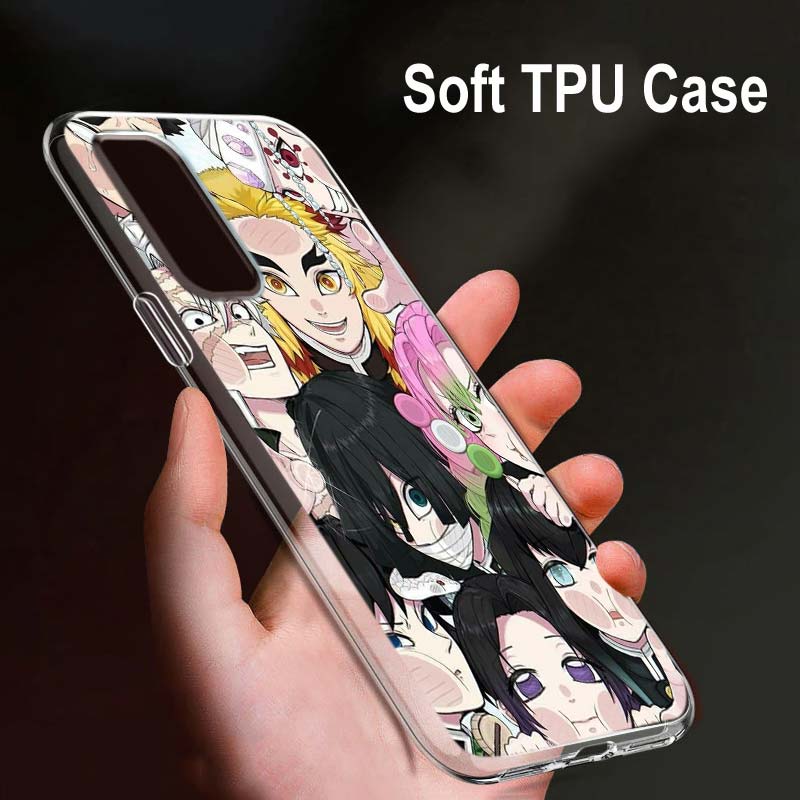 Kamado Nezuko Kimetsu No Yaiba для OPPO Reno7 SE 6 5 ZF 4G 5G Find X2 X3 Neo Lite Pro Plus прозрачный мягкий чехол для телефона OPPO Find X2 Neo