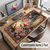 Nature Library Travel Theme Customized Mouse Pad Personalized Print Name Text Desk Mat For Home Office Table Decor