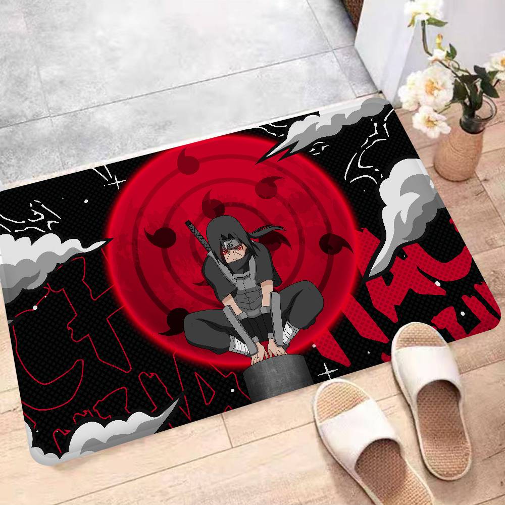 N-Naruto Cartoon Anime I-Itachi Floor Mat Cheaper Anti-slip Modern Living Room Balcony Printed Bedside Mats
