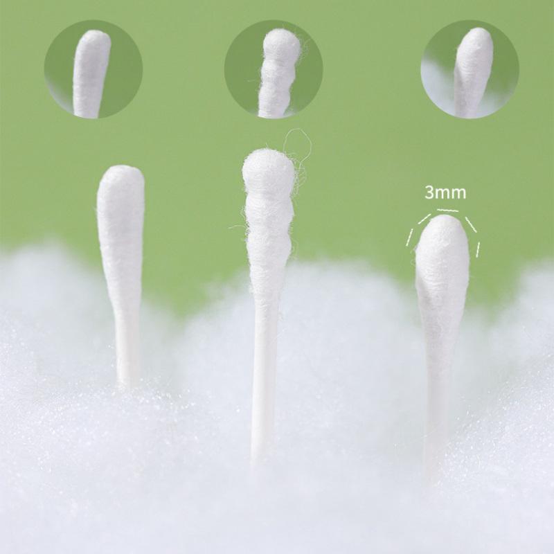 200 Pcs Baby Swabs Baby Double-Ended Ultra-Fine Cleaning Swabs For Delicate Ears - Soft And Safe For Newborns And Toddlers