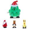Exquisite Santa Clockwork Wind Up Toys For Kids Christmas Party Bag Stocking Fillers