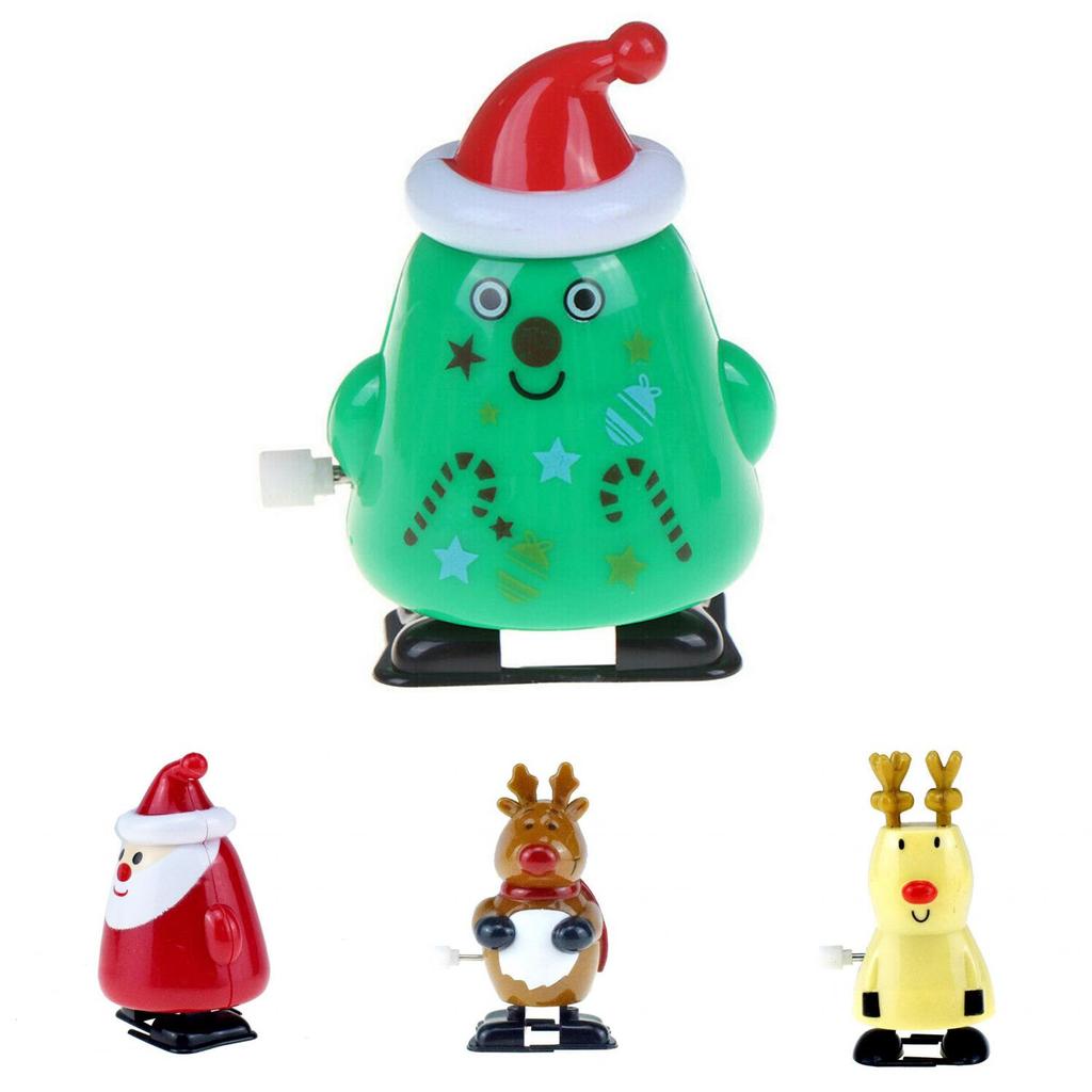 Exquisite Santa Clockwork Wind Up Toys For Kids Christmas Party Bag Stocking Fillers