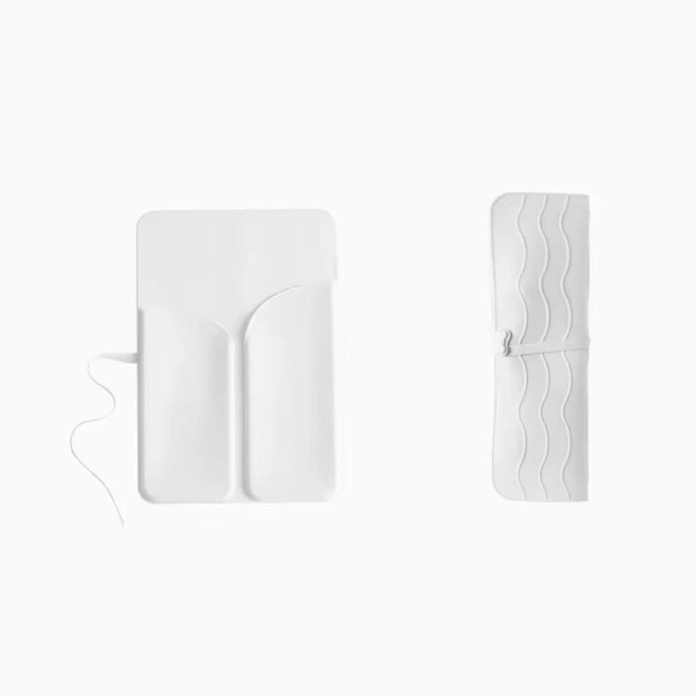 Portable Curling Iron Storage Bag Silicone Multi-Function Hair Perming Stick Case Heat Protection Hair Straight Iron Organizer