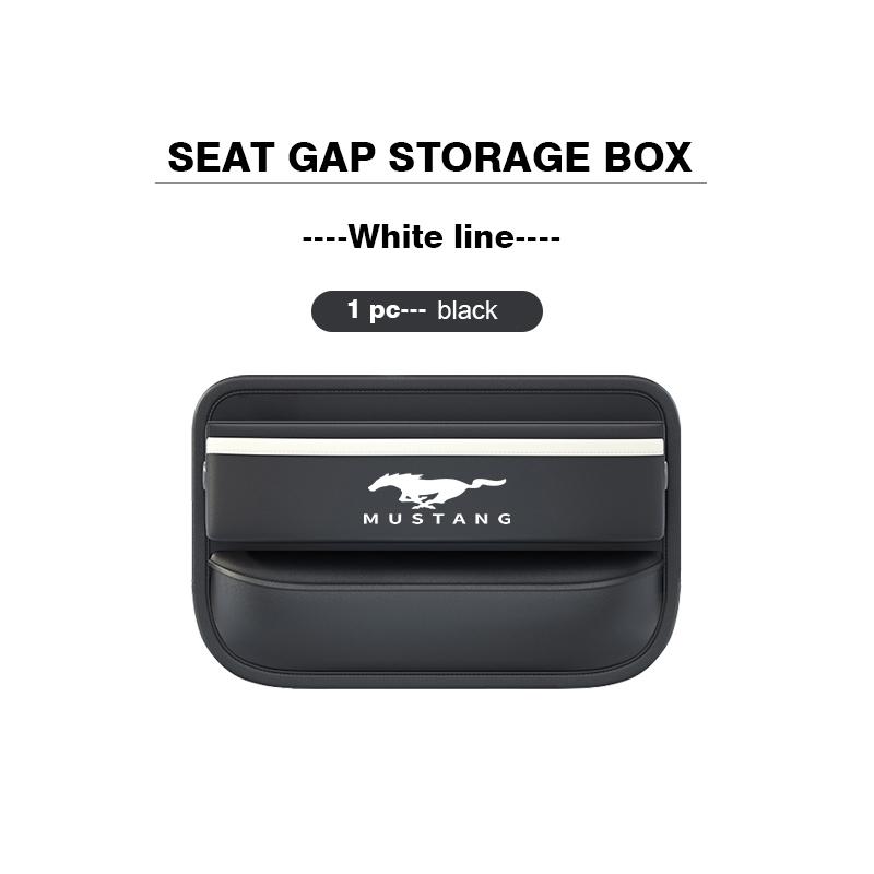 Car Seat Crevice Storage Box Auto Seat Gap Organizer With Charging Hole For Ford Escape Ecosport Fusion Explorer Expedition