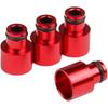 4pcs Racing Fuel Injector Top Hats Adapters Compatible For Honda Civic and Compatible For Acura RDX Injectors To B16 B18 D16Z D16Y Engines
