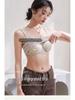 Women's Summer Sling Tank Top with Integrated Padded Bra, Thin Style, Anti-Auxiliary Breast Bandeau.