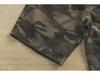 Shawn Yue Men's Loose Straight Camo Cotton Shorts - Elastic Waist, Casual Retro Design.