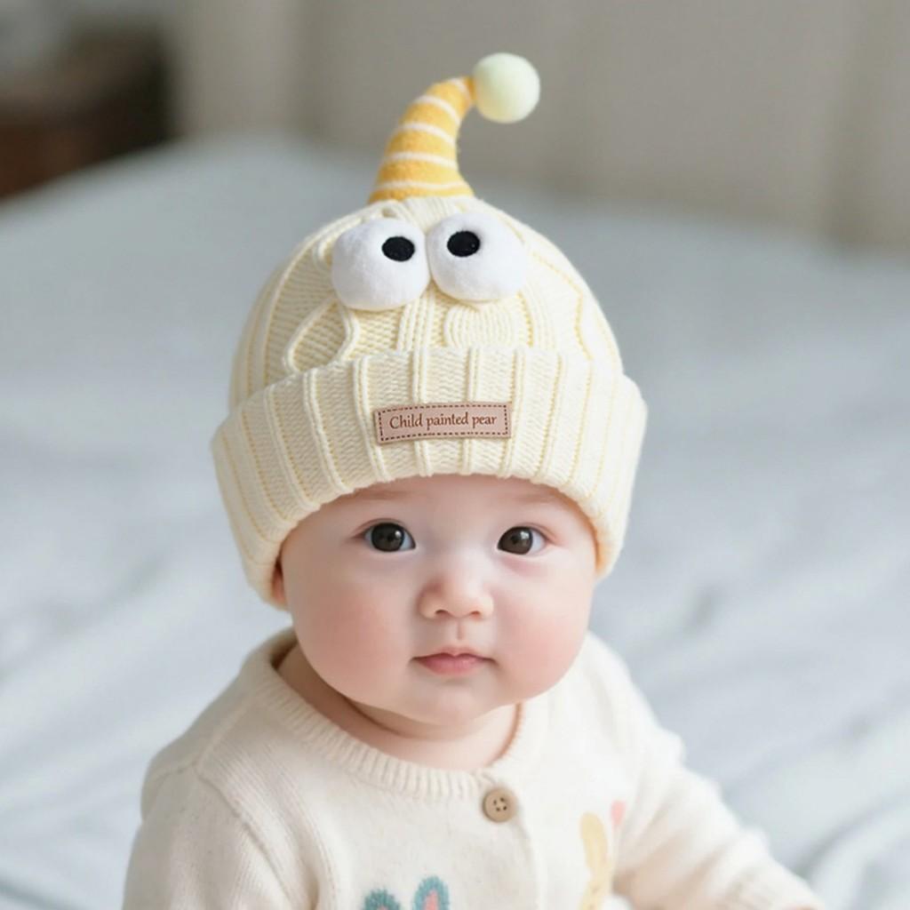 Baby Winter Knit Hat With Cartoon Animal Design For Toddler Boys Girls Warmth