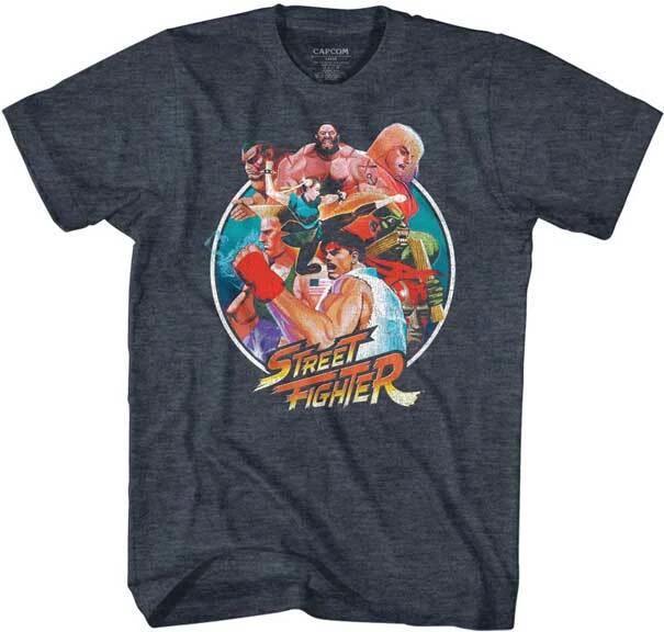 Street Fighter Capcom Video Game Group Of Fighters Ready Men's T Shirt