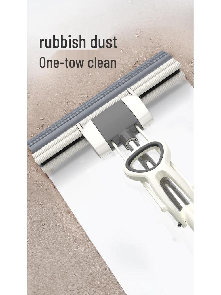 Large PVA Sponge Roller Mop - Hand-Free Squeeze, Absorbent & Lightweight