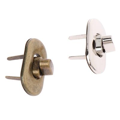 Mini Oval Twist Lock Turn Locks Metal Closure Buckle For Purse Wallet Women'S Handbag Shoulder Bag Accessories