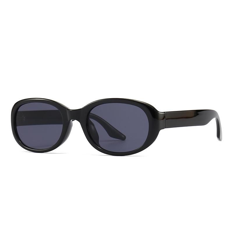 Y2k Eyewear Retro Fashion Street Sunglasses Retro Oval Sunglasses Round Frame Wine Red Round Frame Sunglasses For Daily Work