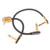 1 Stück Gitarren-Patchkabel Rechtwinklig 15/30 cm 1/4 Zoll Gitarrenkabel für Gitarreneffektpedale Patchkabel Audiokabel
