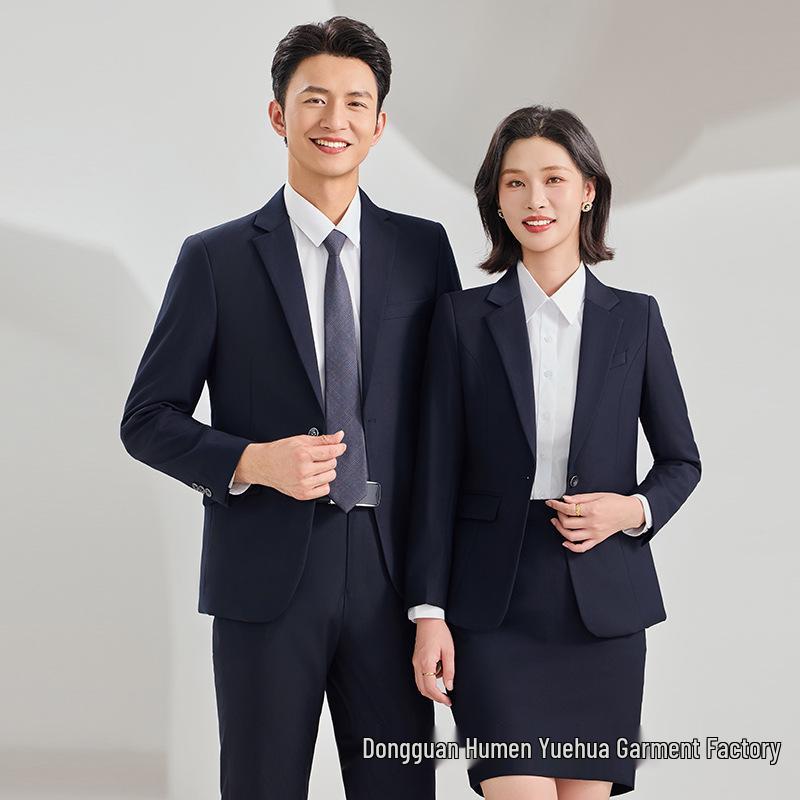 Professional Suit Sets: Women's Jackets & Men's Formal Interview Wear for Hotel Managers and Business Companies