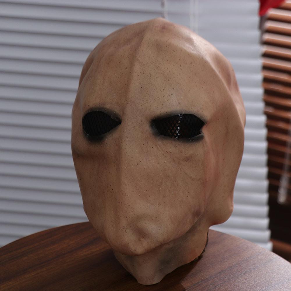 Faceless Man Alien Skull Latex Helmet Dress Up Party Cosplay Props  Unisex